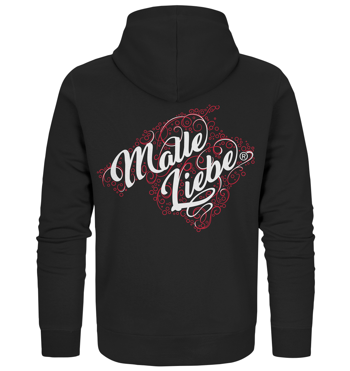 MalleLiebe® Weiß-Rot - Organic Zipper