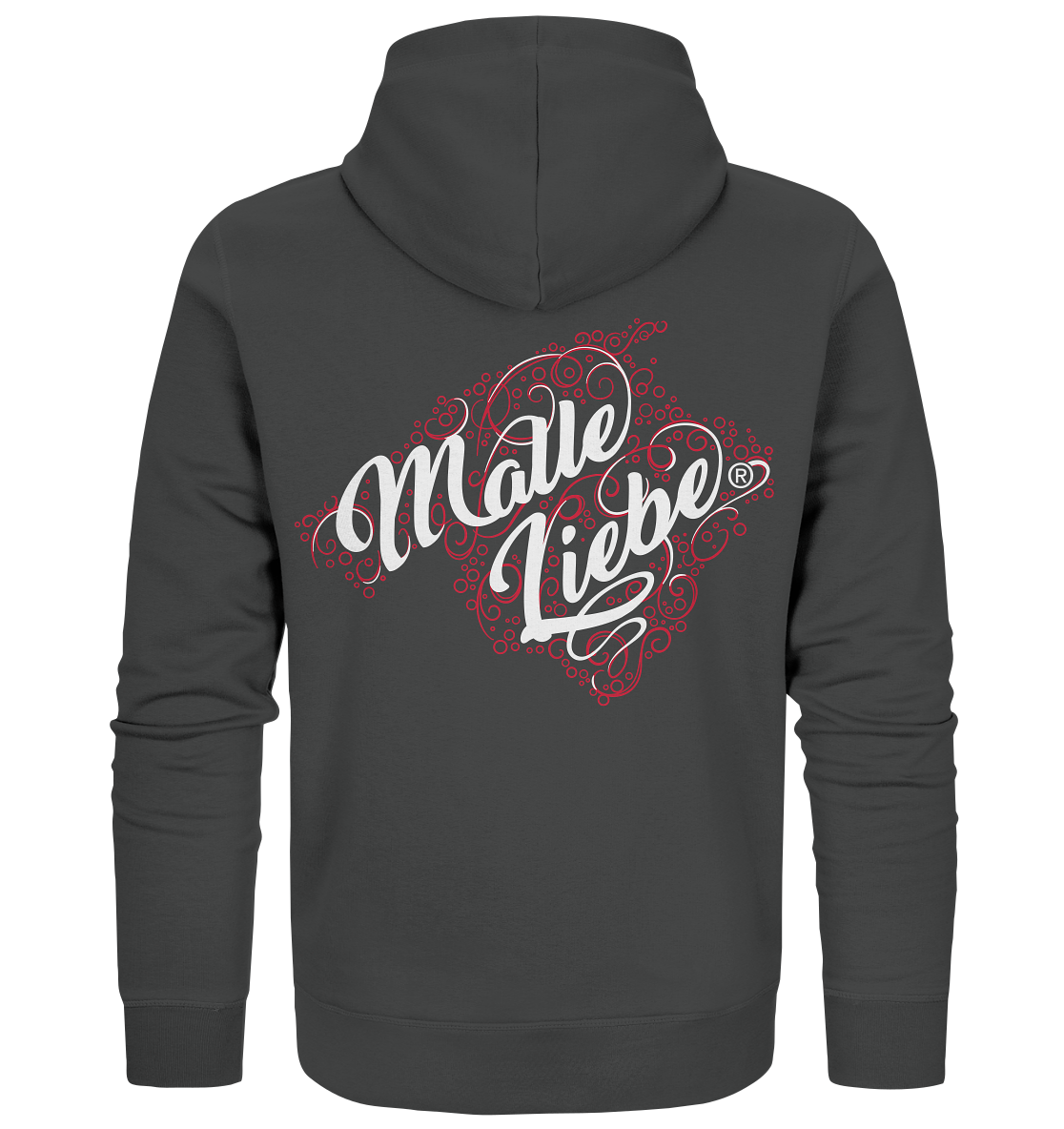 MalleLiebe® Weiß-Rot - Organic Zipper