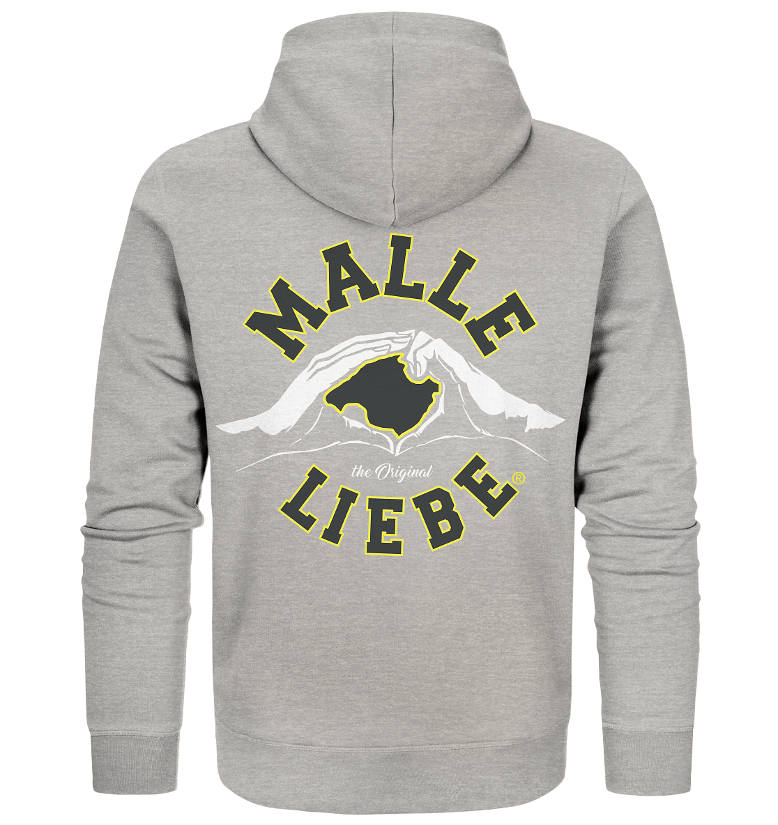 MalleLiebe® Grau-Gelb - Organic Zipper