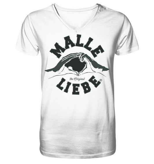 MalleLiebe® Dark Edition - Mens Organic V-Neck Shirt