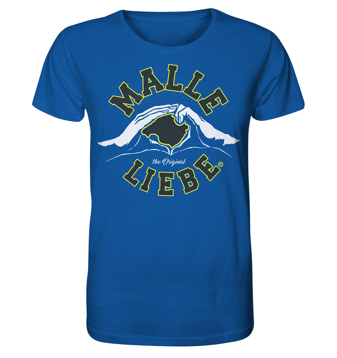 MalleLiebe® Grau-Gelb - Organic Basic Shirt