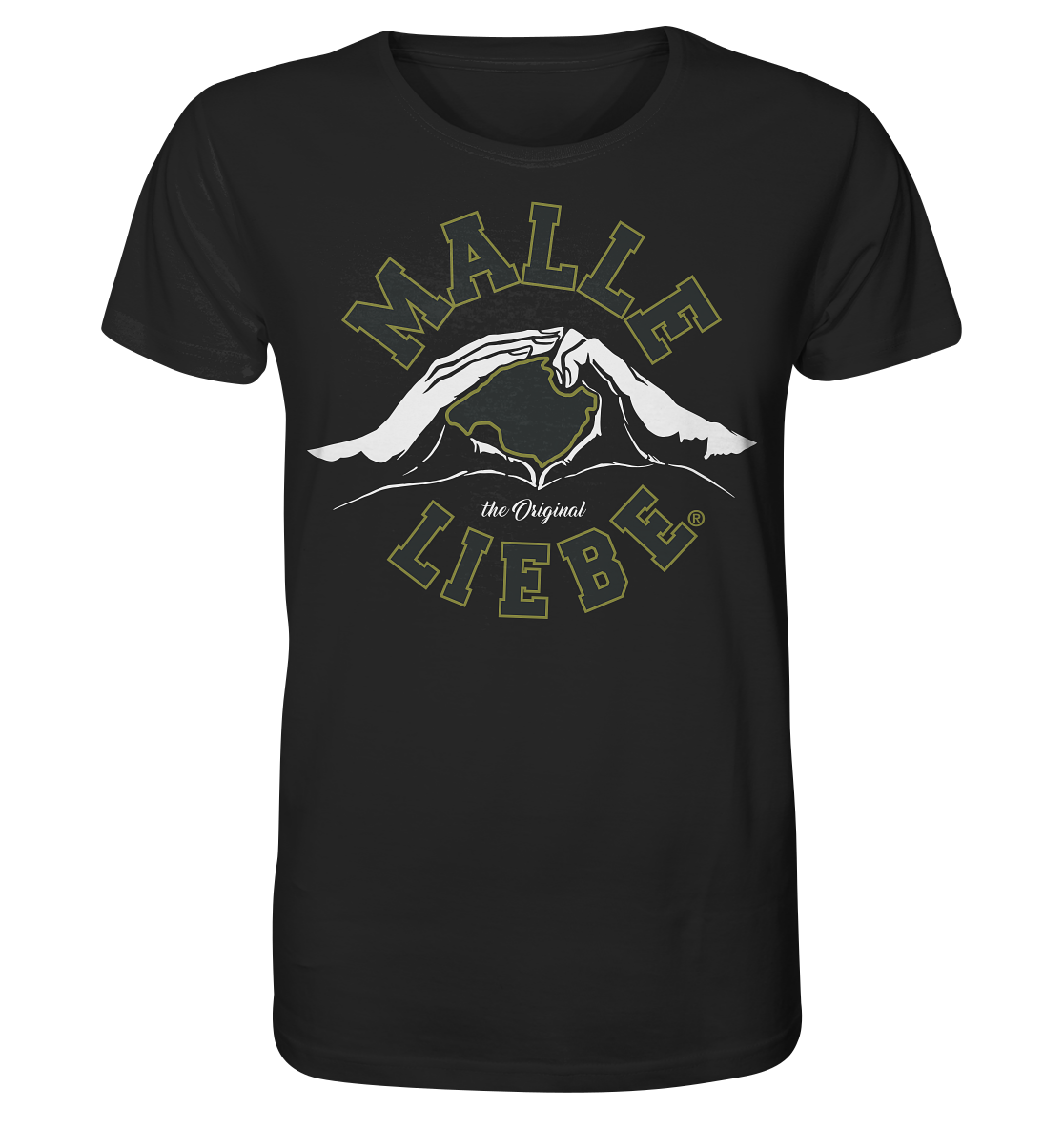 MalleLiebe® Grau-Olive - Organic Basic Shirt