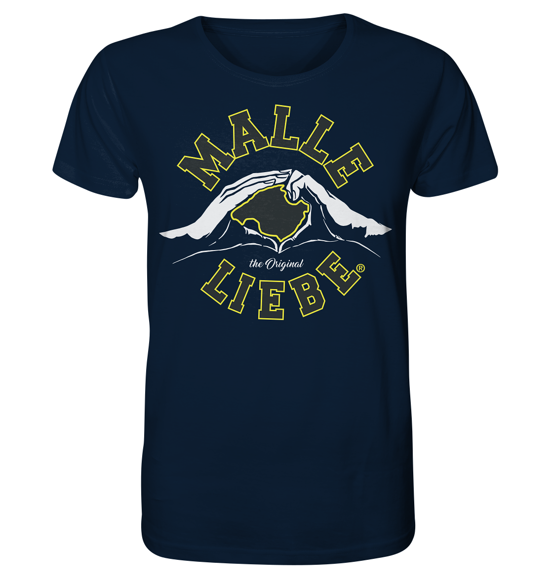 MalleLiebe® Grau-Gelb - Organic Shirt