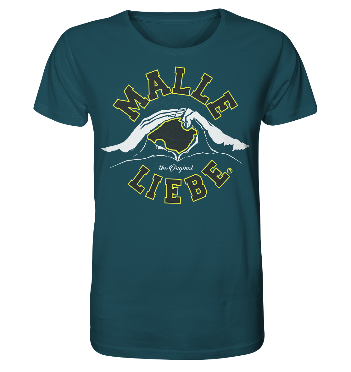 MalleLiebe® Grau-Gelb - Organic Shirt