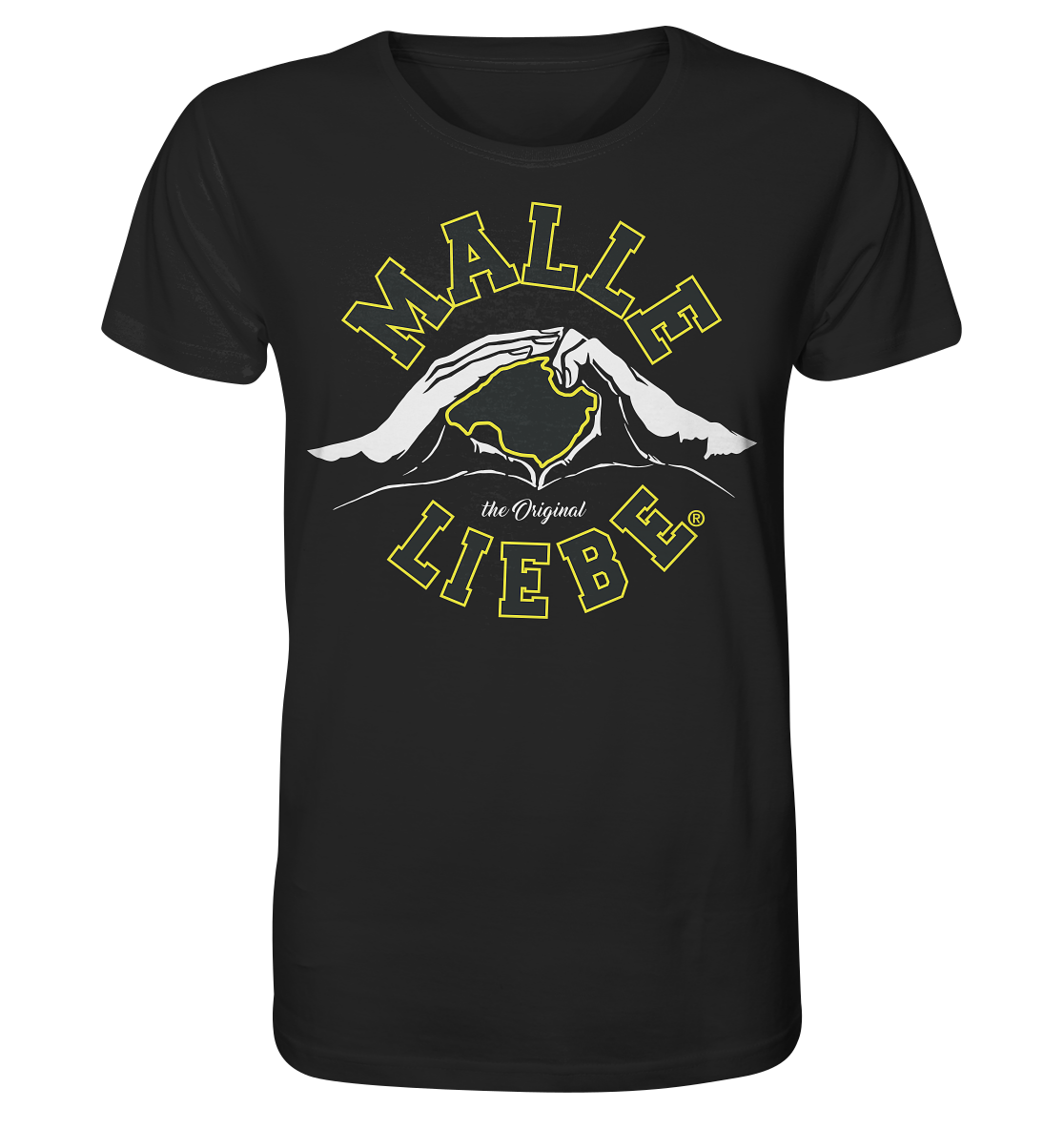 MalleLiebe® Grau-Gelb - Organic Shirt