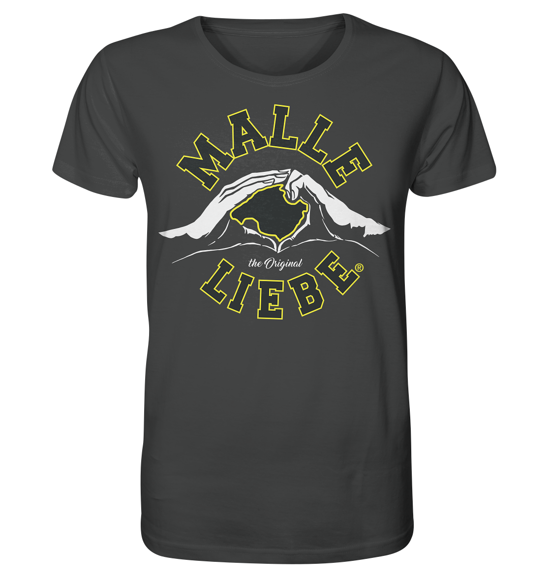 MalleLiebe® Grau-Gelb - Organic Shirt