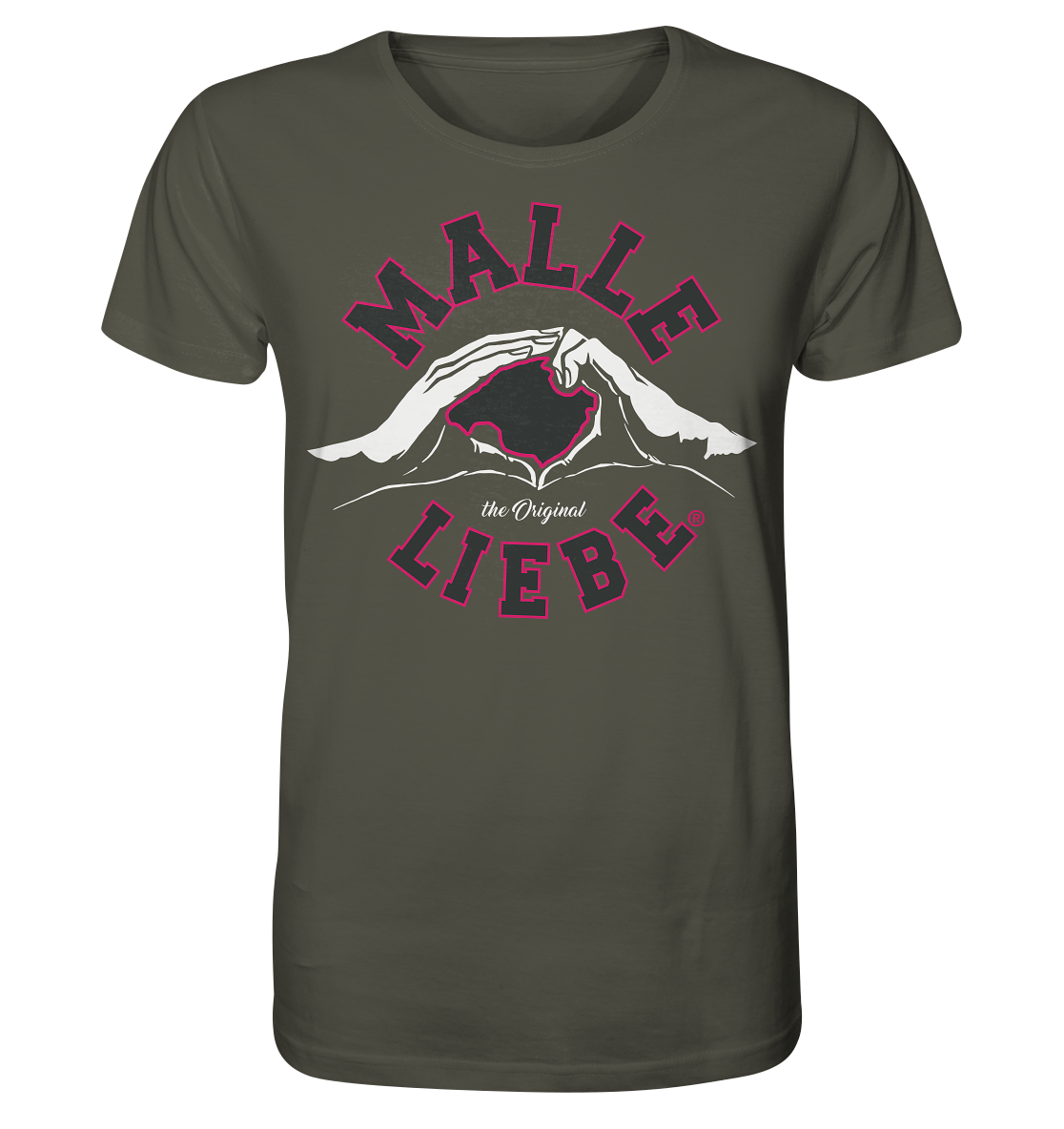 MalleLiebe® Grau-Pink - Organic Shirt