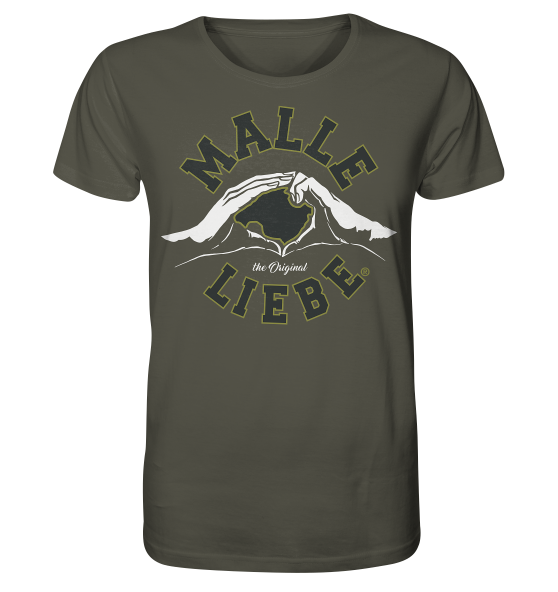 MalleLiebe® Grau-Olive - Organic Shirt