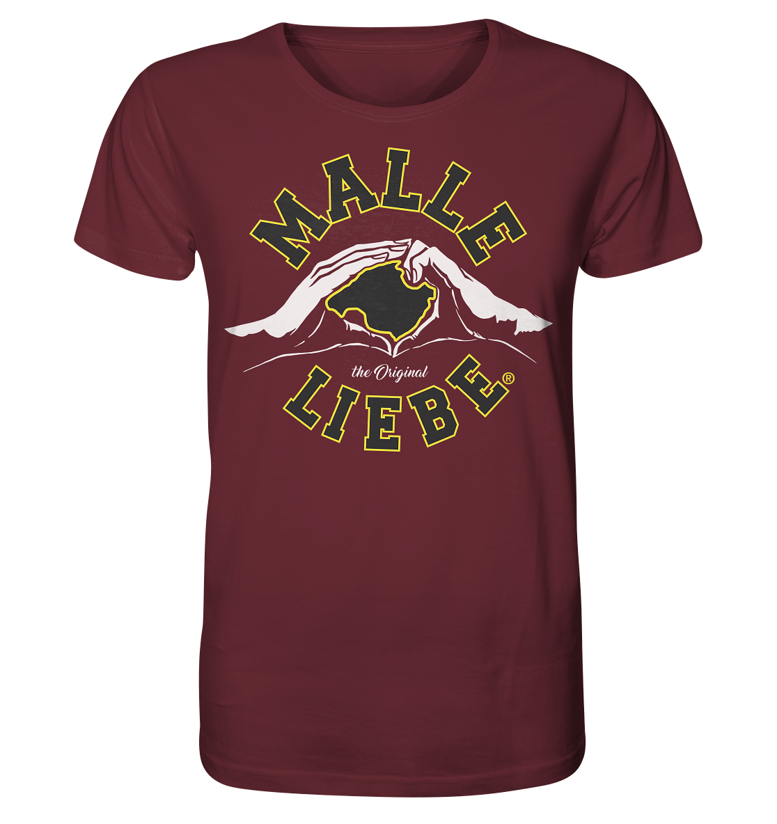 MalleLiebe® Grau-Gelb - Organic Shirt