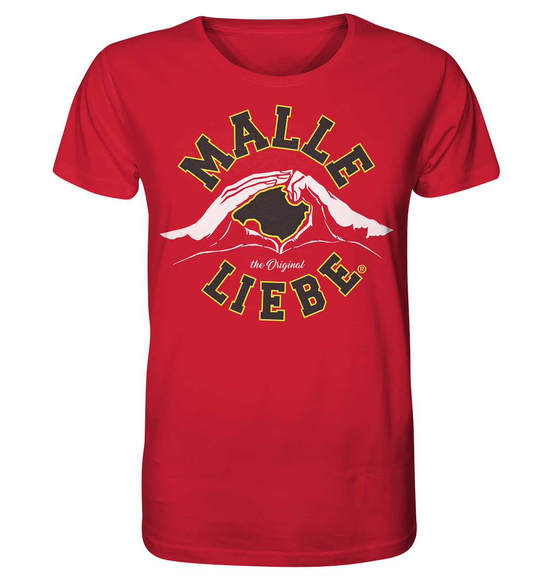 MalleLiebe® Grau-Gelb - Organic Shirt